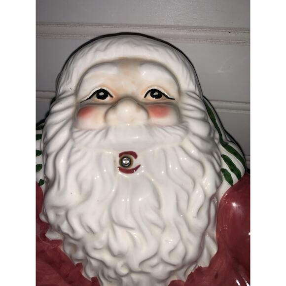 Santa Lying Down Talking Candy Dish Works With Batteries Motion Sensor - Picture 6 of 9